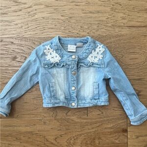 Toddler Girl Denim Jacket - Excellent Condition - Worn 3x - Size 18-24months